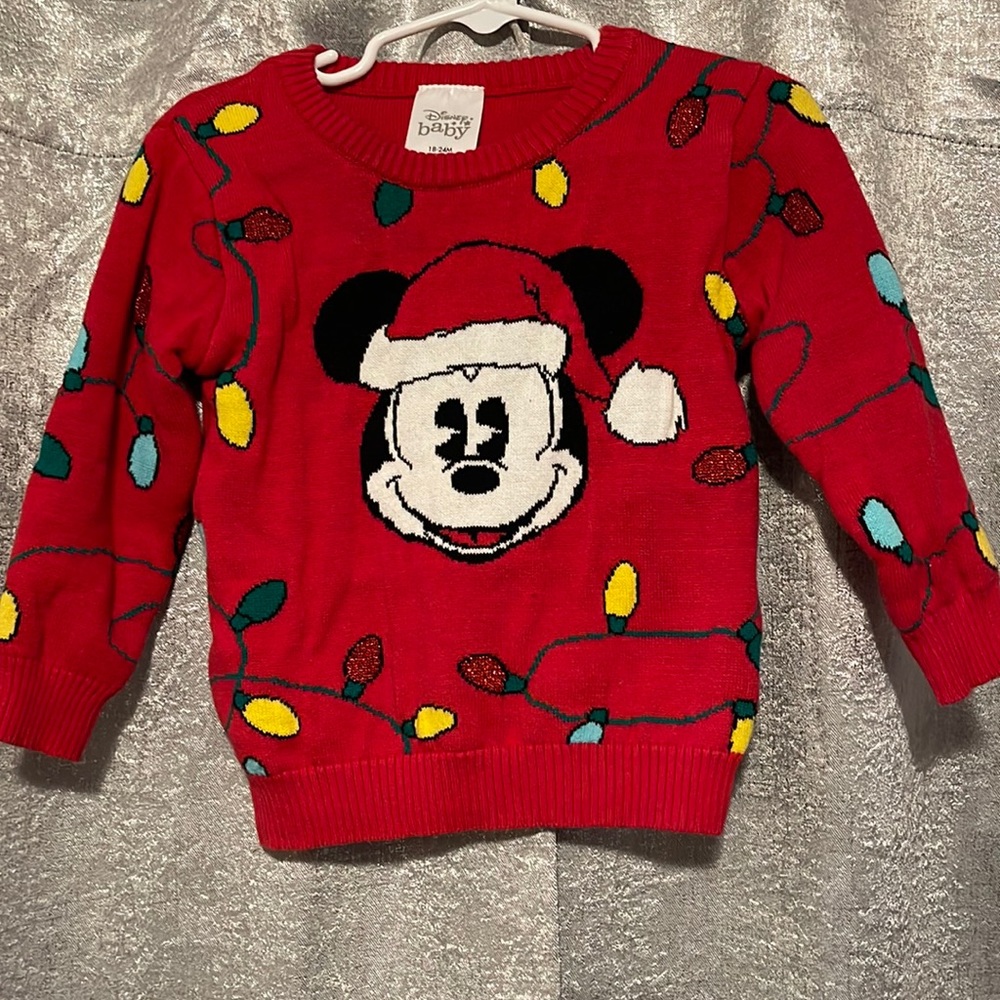 18/24 Mickey Christmas Sweater